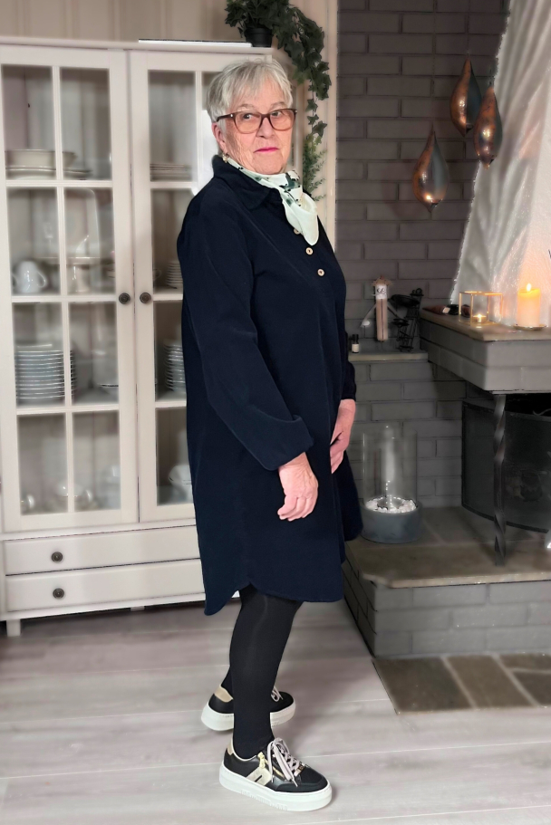 Marc Lauge Leo kordfløyel kjole. - Image 3