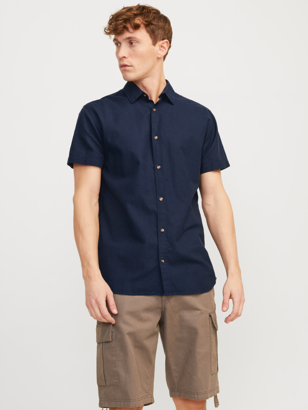JJESUMMER LINEN BLEND SHIRT SS SN - Image 4