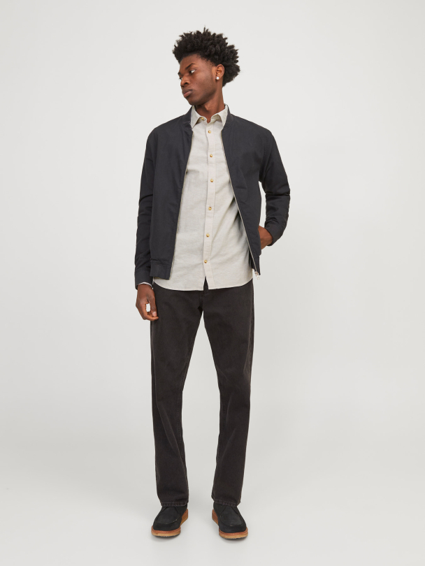 JJESUMMER LINEN BLEND SHIRT LS SN - Image 3