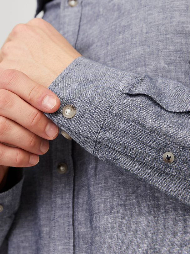 JJESUMMER LINEN BLEND SHIRT LS SN - Image 5