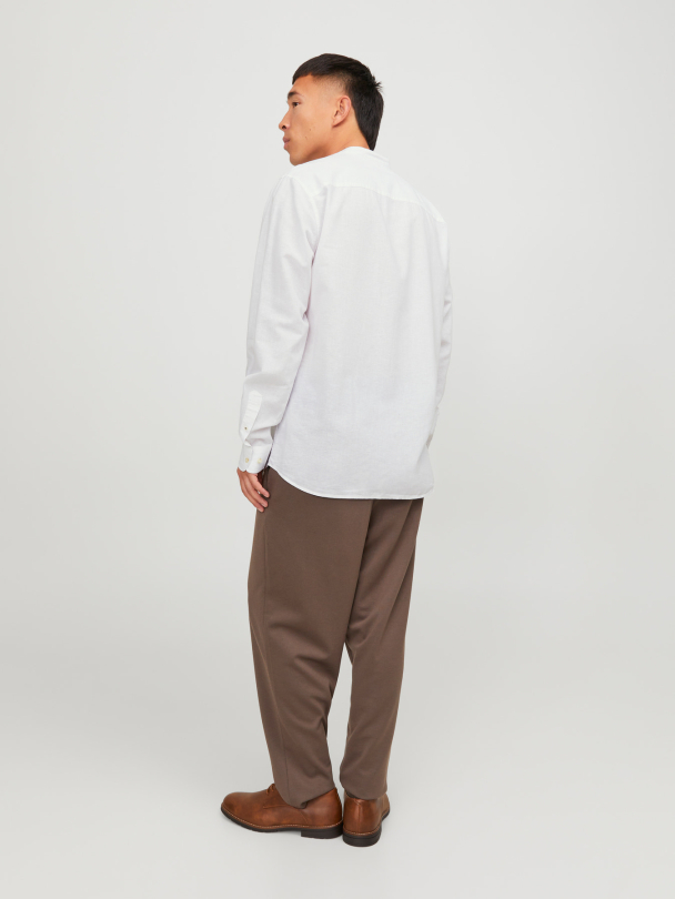JJESUMMER BAND LINEN BLEND SHIRT LS SN - Image 2