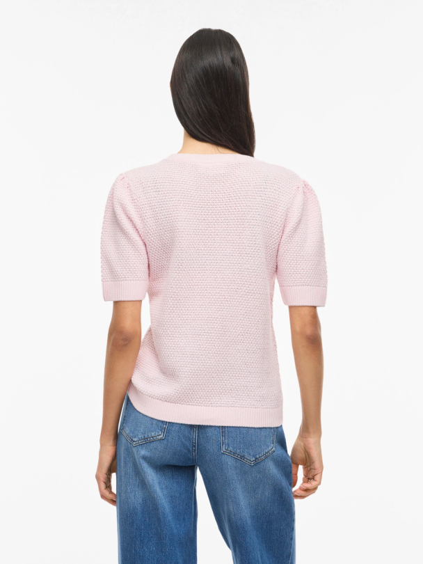 VIDALO O-NECK S/S KNIT TOP - NOOS - Image 2