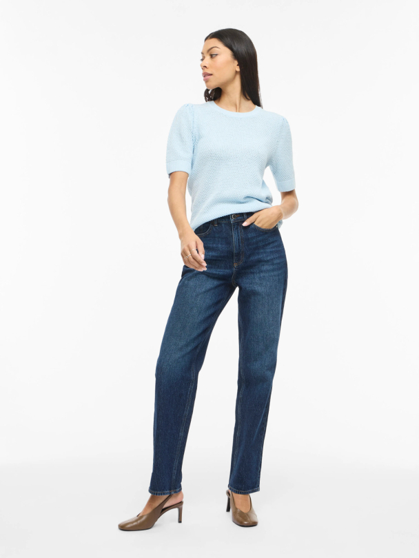 VIDALO O-NECK S/S KNIT TOP - NOOS - Image 2