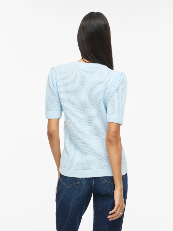 VIDALO O-NECK S/S KNIT TOP - NOOS - Image 3