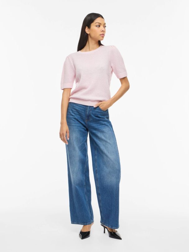 VIDALO O-NECK S/S KNIT TOP - NOOS - Image 3