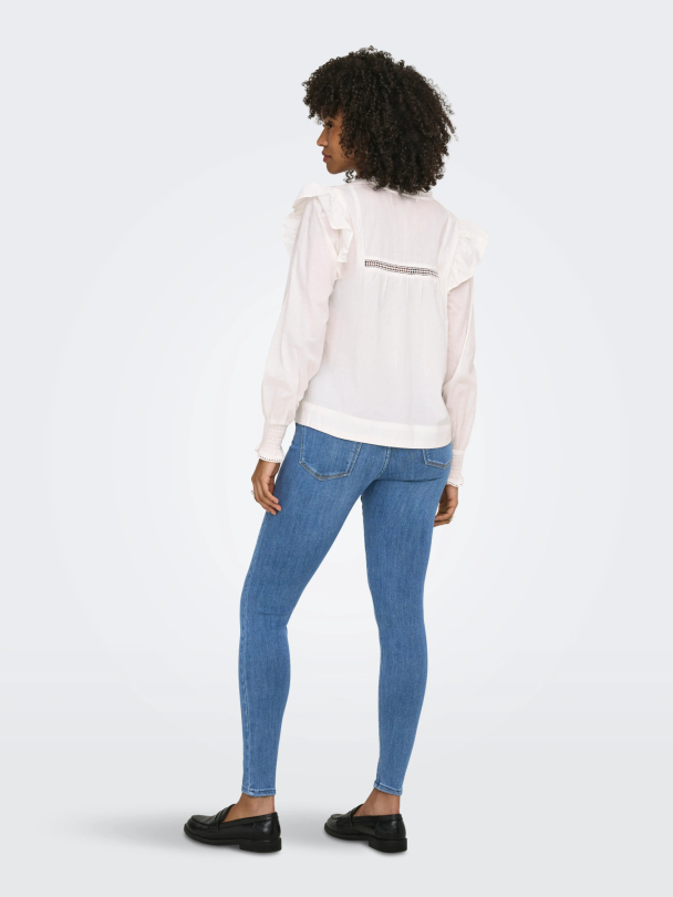 ONLIDRIS LS FRILL TAPE TOP NOOS WVN - Image 2