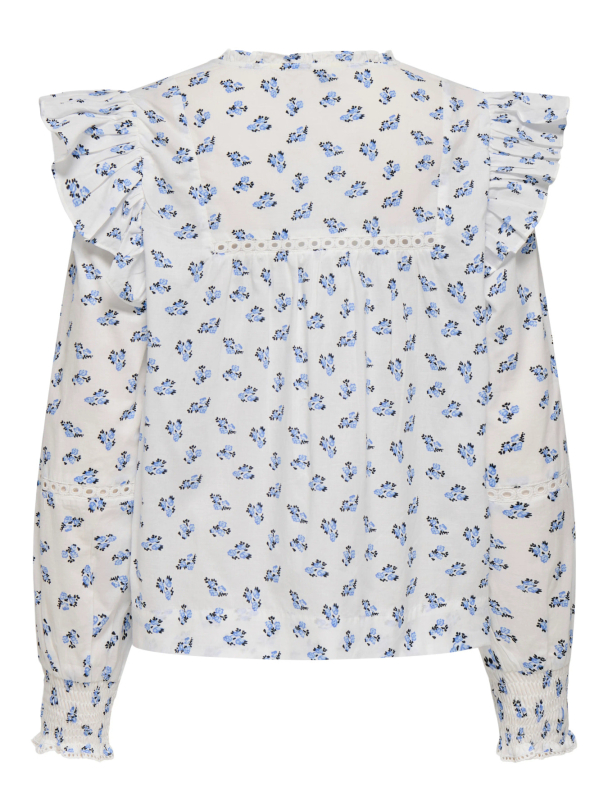 ONLIDRIS LS FRILL TAPE TOP NOOS WVN - Image 6