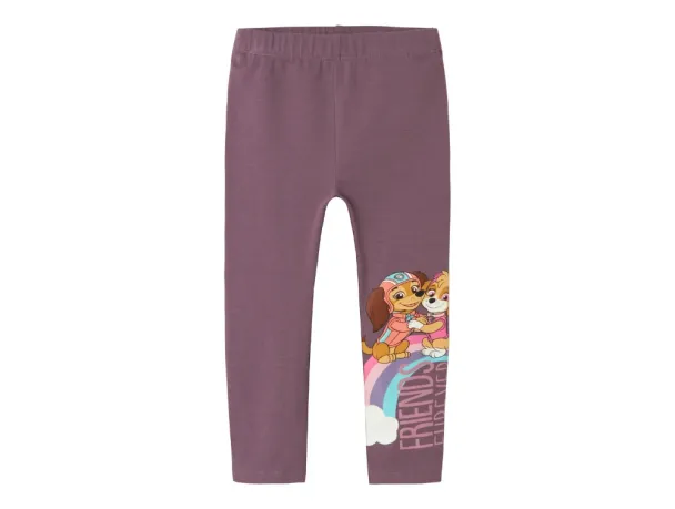 NMFNarina Paw Patrol leggings, lilla - Image 1