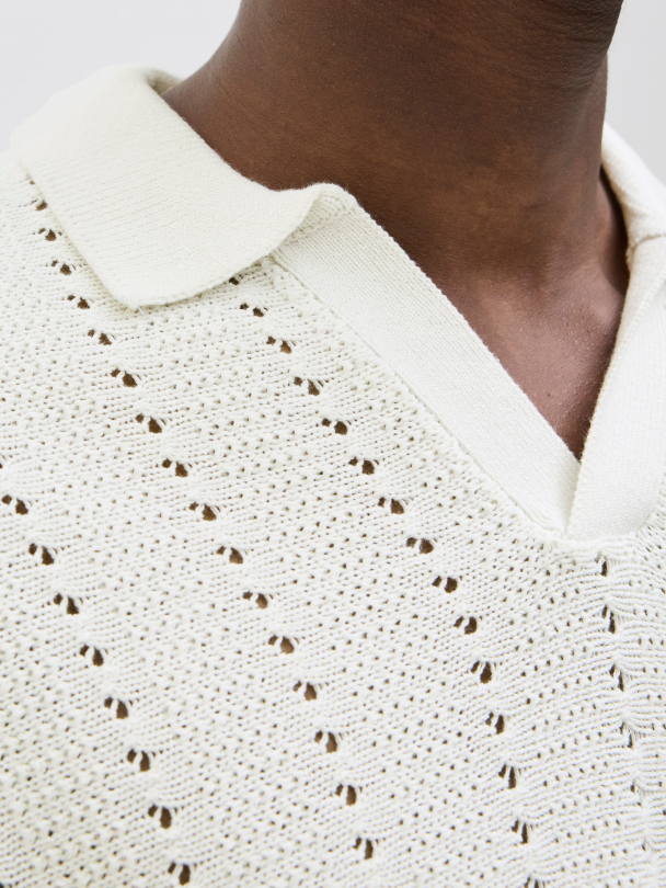 JORPAROS KNIT EASTER SS CROCHET POLO - Image 6