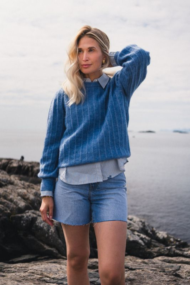 Amalie Puff Pullover - Quiet Harbor - Image 2