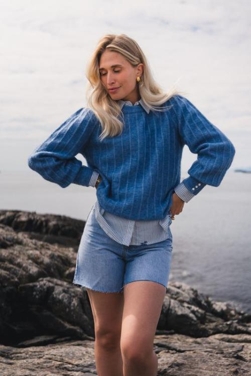 Amalie Puff Pullover - Quiet Harbor