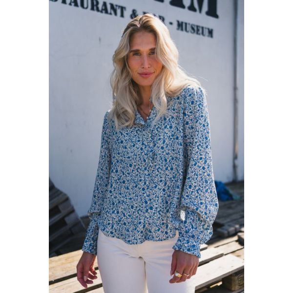 Astrid Shirt - Quiet Harbor Flower 