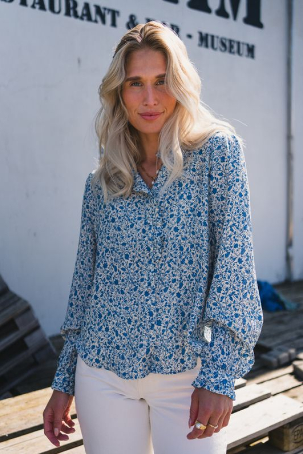 Astrid Shirt - Quiet Harbor Flower  - Image 1