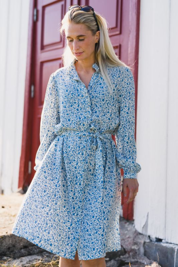 Astrid Shirt Dress - Quiet Harbor Flower  - Image 3