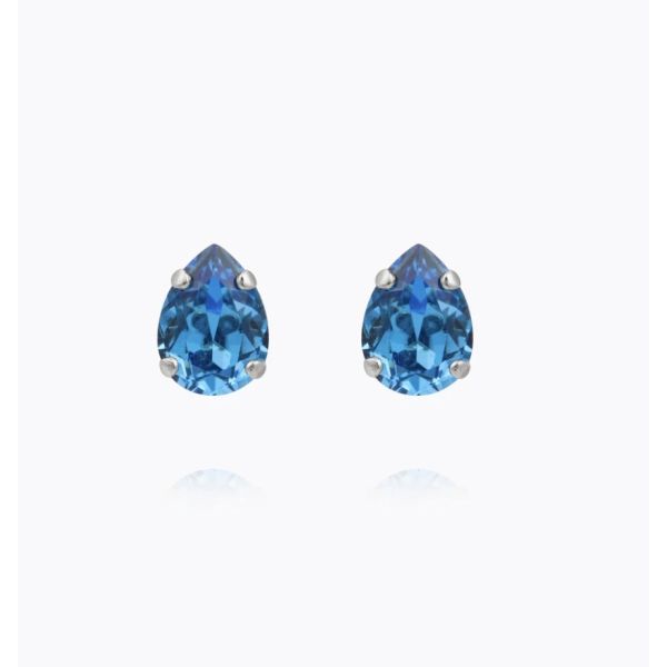 Amelia Stud Earring - Rhodium/Recreated Iceblue