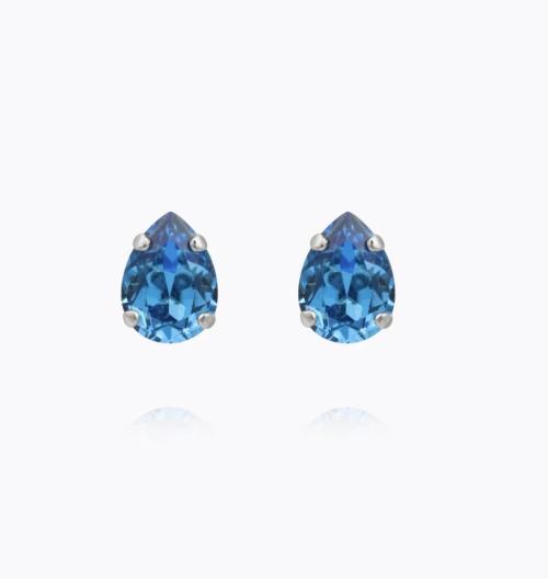 Amelia Stud Earring - Rhodium/Recreated Iceblue