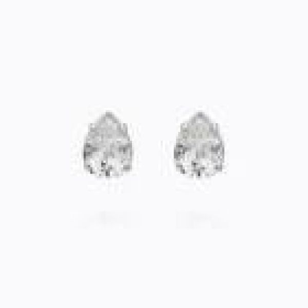 Amelia Stud Earring - Rhodium/Crystal