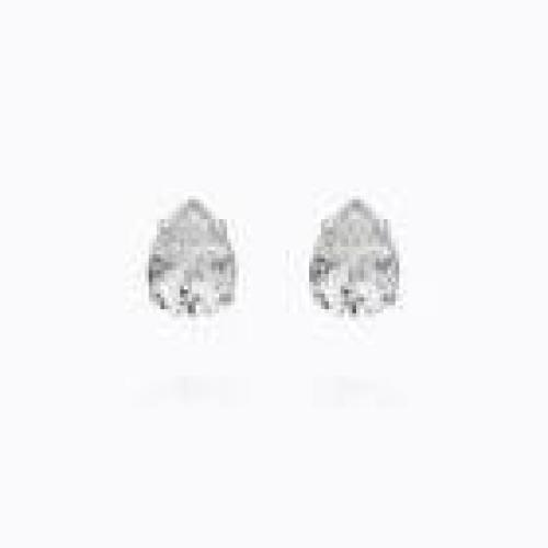 Amelia Stud Earring - Rhodium/Crystal
