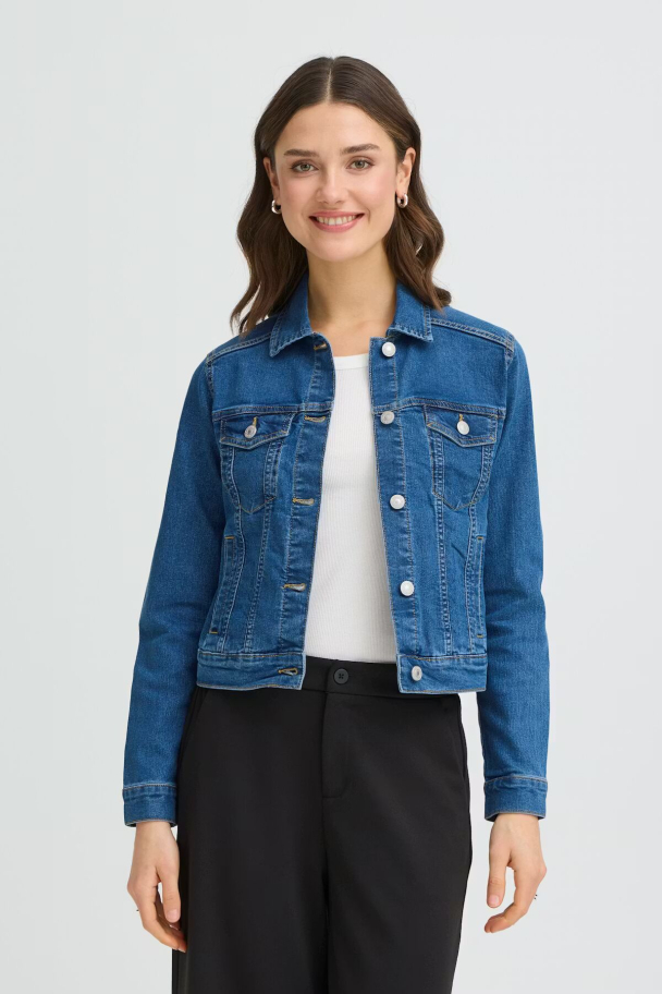 FXDenima denimjakke, blå - Image 1