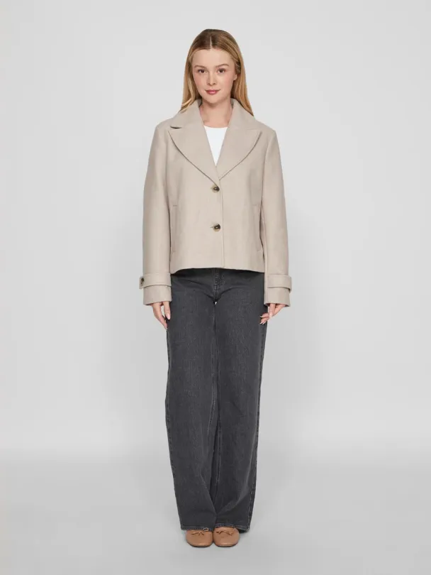 VISolo kort jakke, beige - Image 3