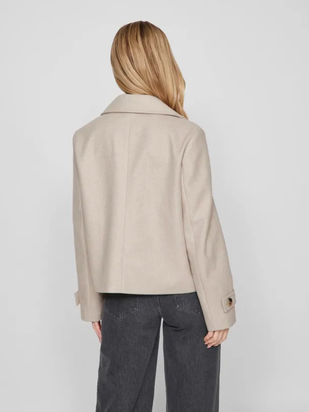 VISolo kort jakke, beige - Image 4