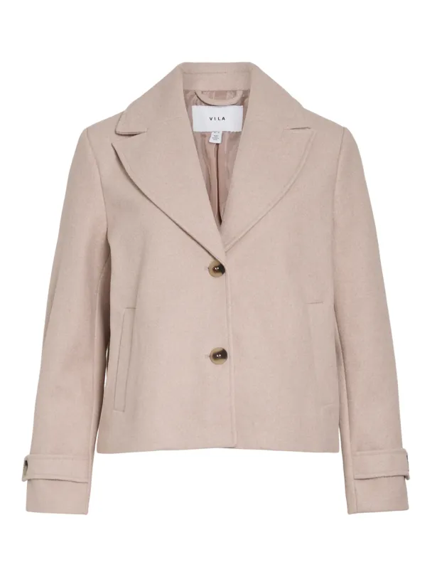 VISolo kort jakke, beige - Image 5