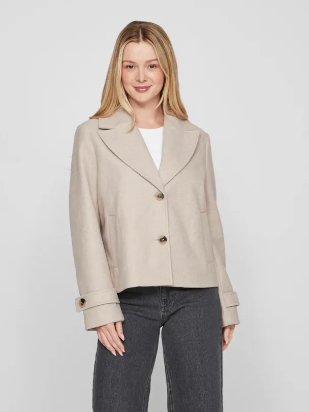VISolo kort jakke, beige - Image 1