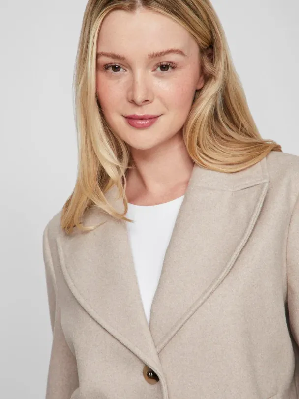 VISolo kort jakke, beige - Image 7