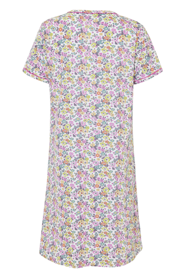 Nattkjole Kortermet Blomster 30384 - Image 5