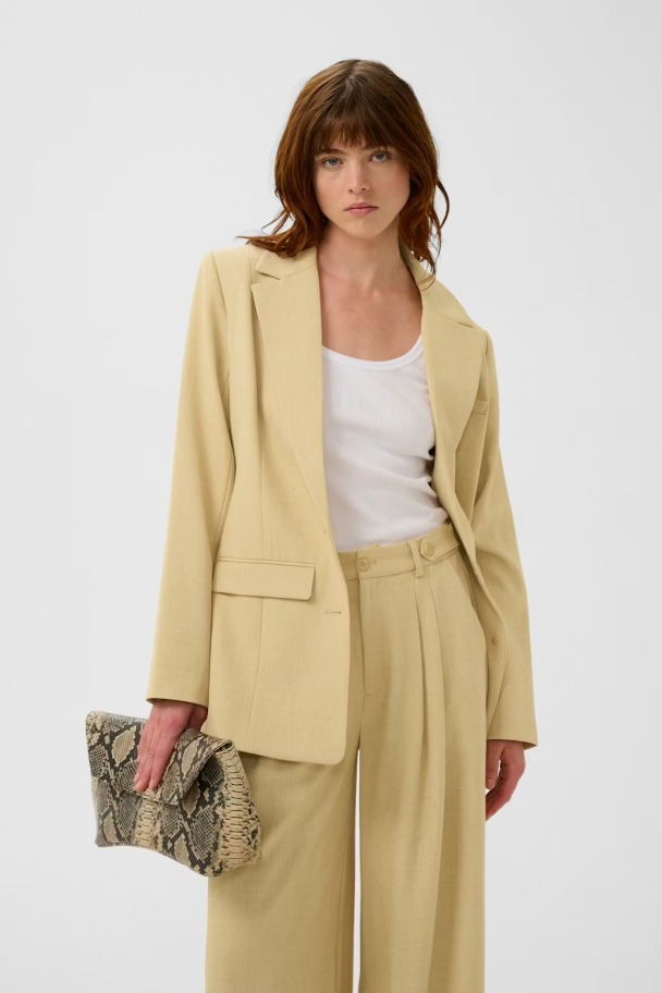 Stacy Blazer - Pale Hay Melange  - Image 4
