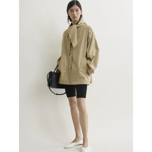 Technical Scarf Jacket Cashew