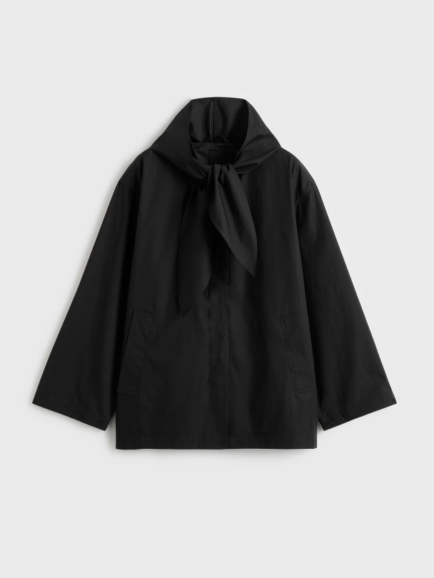 Technical Scarf Jacket Black - Image 5