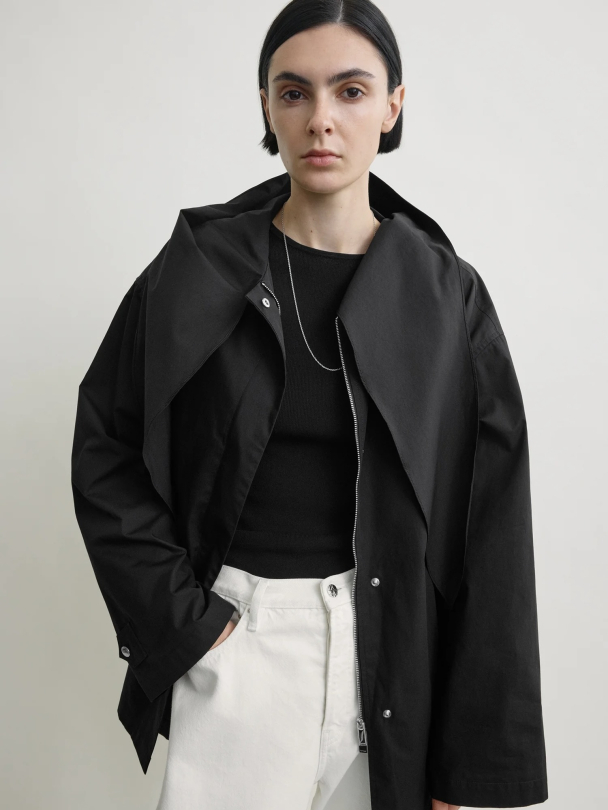 Technical Scarf Jacket Black - Image 6