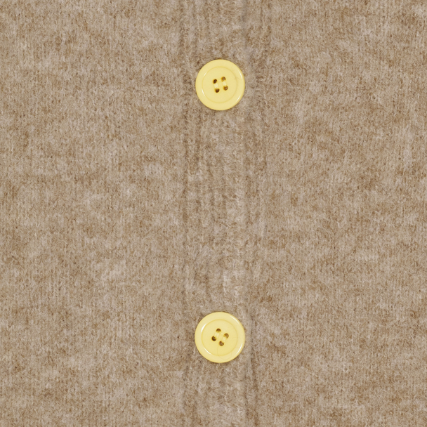 Calla Strikkejakke Hjerte Gul - Image 3