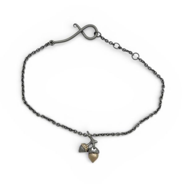 Armb&aring;nd - Tiny Bronze Acorn 