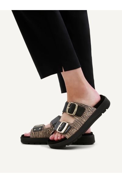 Slippers Beige Zebra