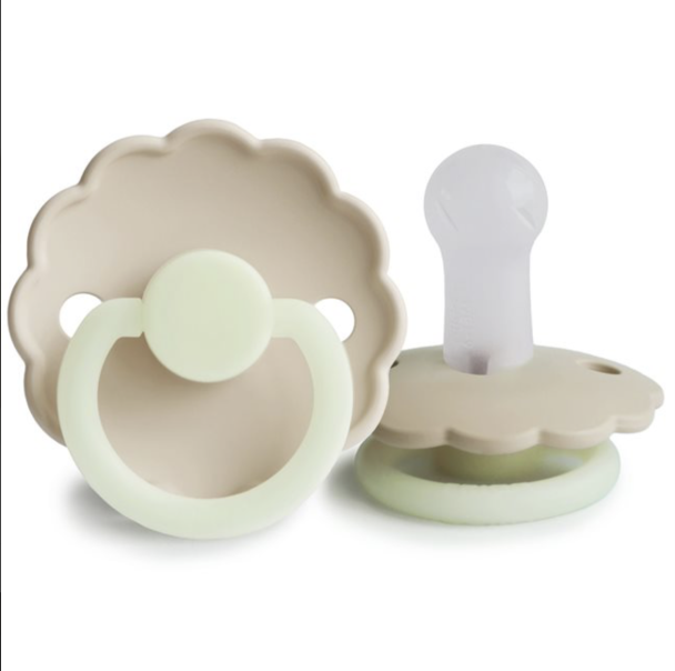 FRIGG Daisy Night Silicone 2-Pack Cream/Croissant - Image 1