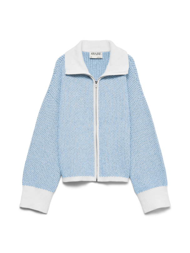 AWOLLIE LS ZIP KNIT CARDIGAN