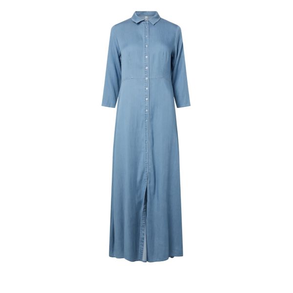 Savanna 3/4 Long Chambray Dress - Skyway 