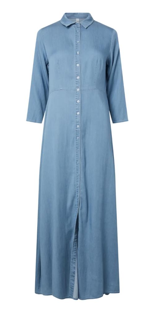Savanna 3/4 Long Chambray Dress - Skyway 