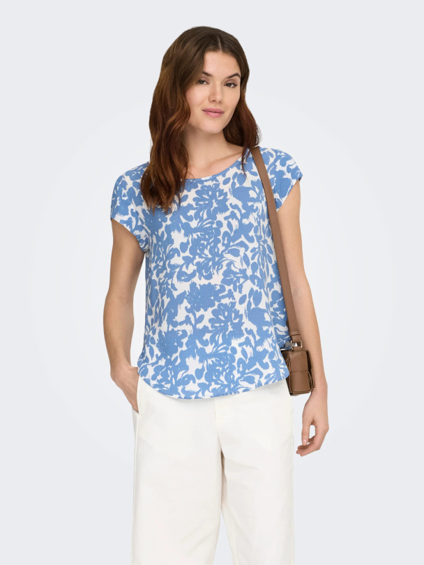 ONLVIC S/S AOP TOP NOOS WVN - Image 4