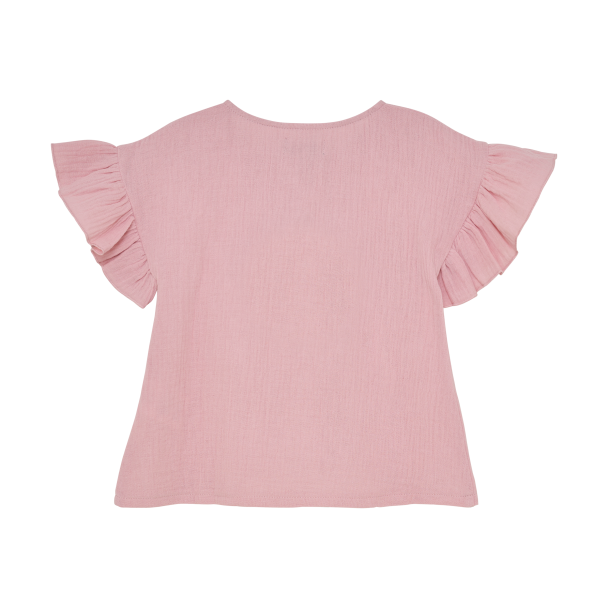 Blouse SS Muslin - Pale Mauve - Image 2