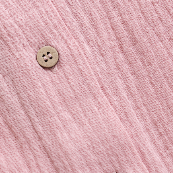 Blouse SS Muslin - Pale Mauve - Image 3