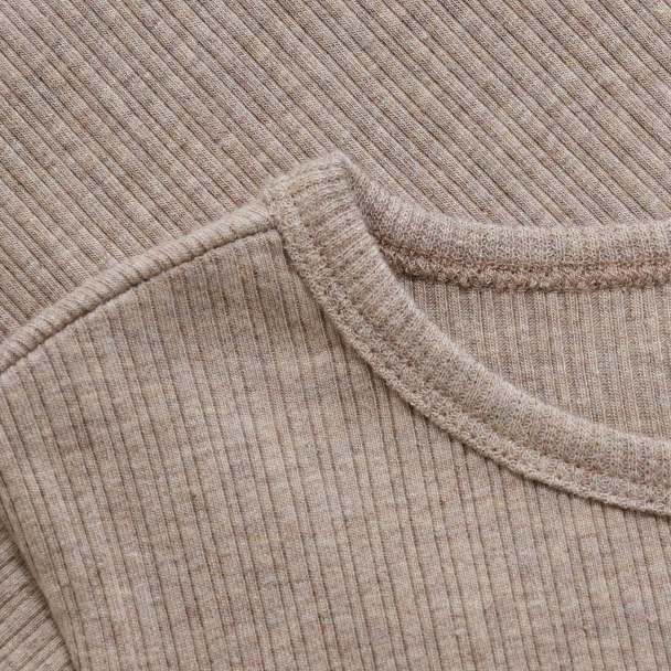 T-shirt Rib - White Pepper Melange - Image 3