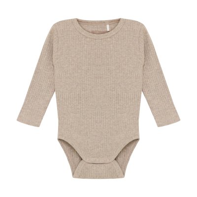 Body LS Rib - White Pepper Melange