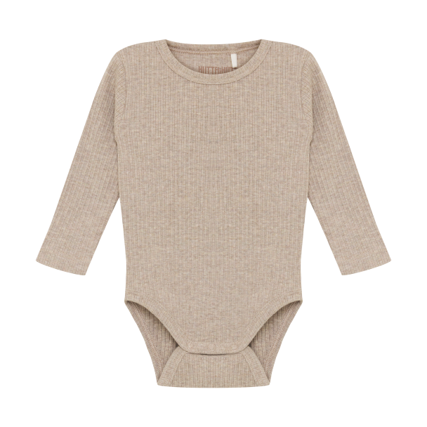 Body LS Rib - White Pepper Melange - Image 1