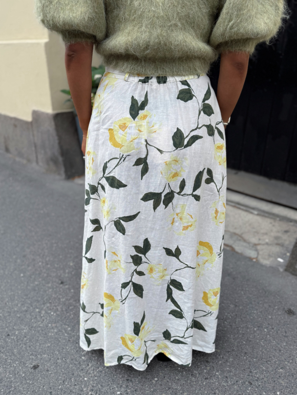 Linen Maxi Skirt - Sunlight  - Image 2