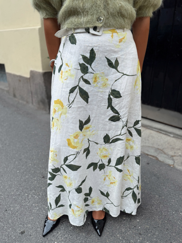 Linen Maxi Skirt - Sunlight  - Image 1