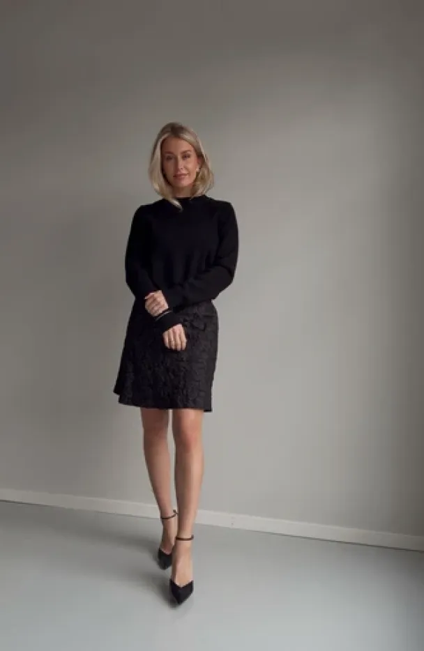 Amuse Betina skjørt, Black - Image 1