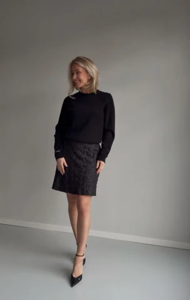 Amuse Betina skjørt, Black - Image 2